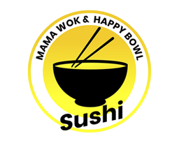 Mama Wok & Happy Bowl Sushi logo.